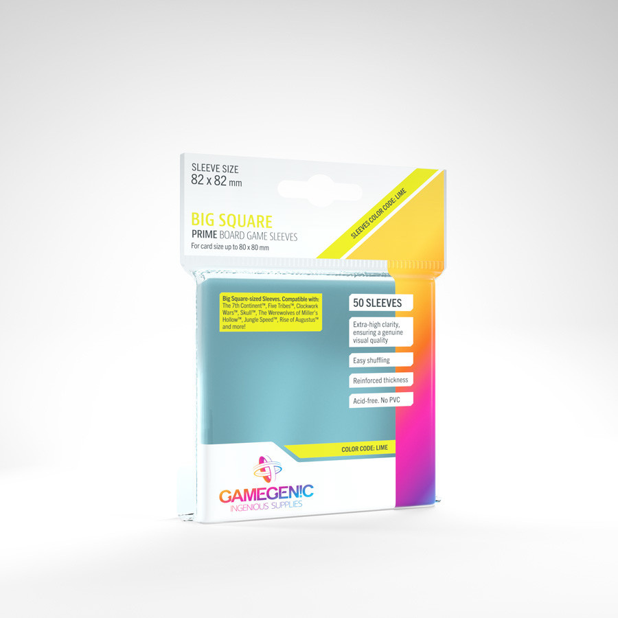 Gamegenic Sleeves: Big Squre Prime - 50 count (82x82mm)